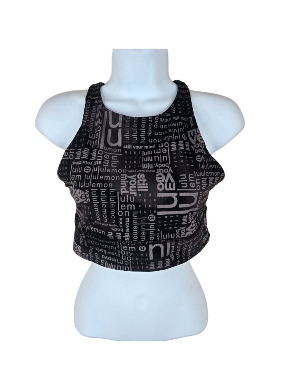 Lululemon Energy Bra Long Line Luxtreme Size 8 B/C Cup Black
